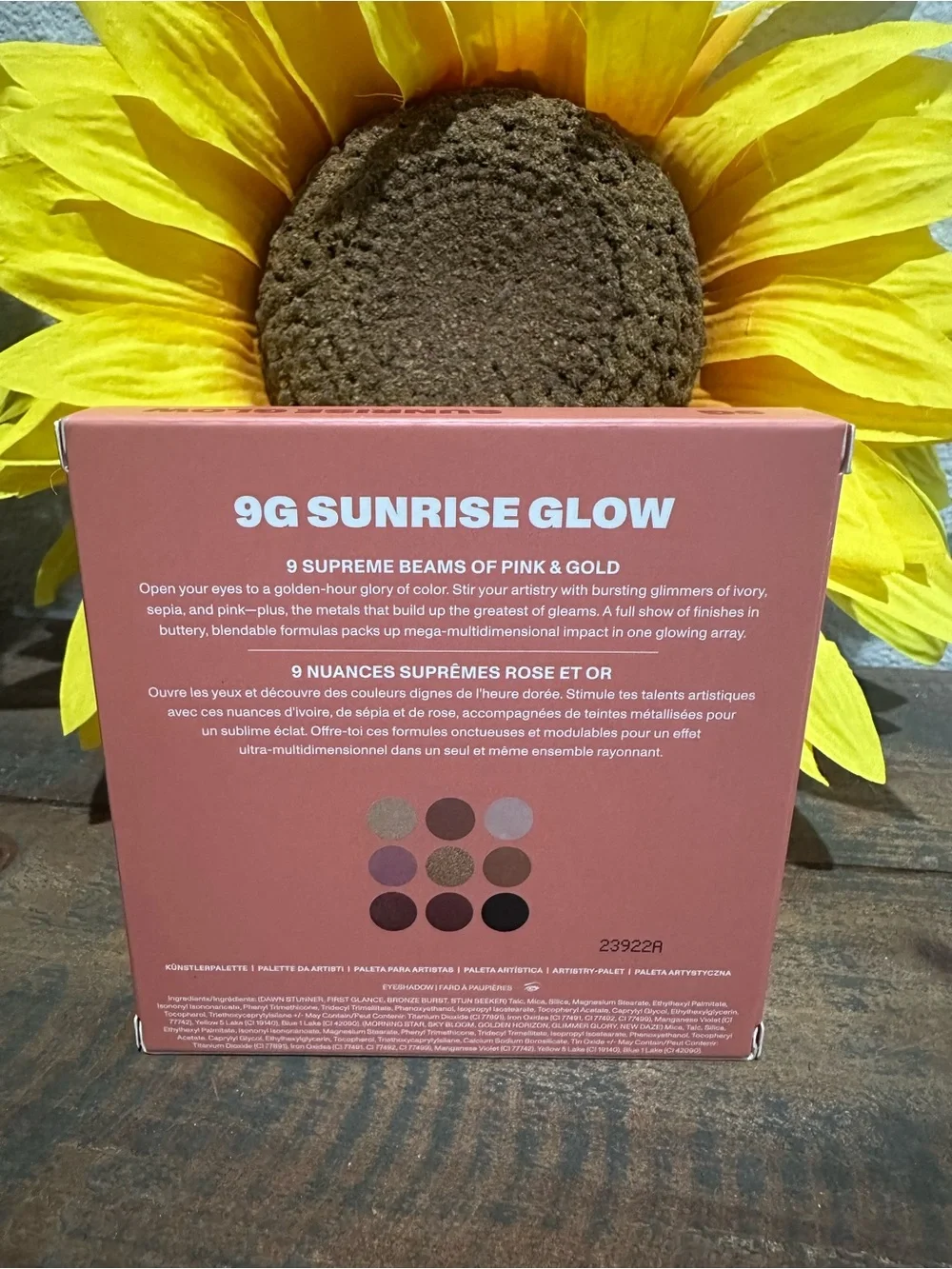 Morphe 9G Sunrise Glow Artistry Palette, Nine Shade Eyeshadow Compact ~ New